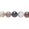 Botswana agate 1pkg1, round bead natural 15.5-16 inch 10mm image number 0