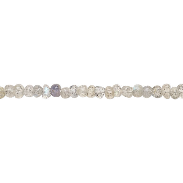 Labradorite 1pkg1, pebble bead natural 13 inch mini image number 0