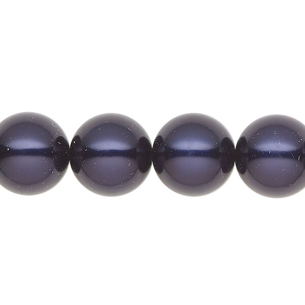 Pearl 30pk dark blue, Preciosa Czech crystal 12mm round image number 0