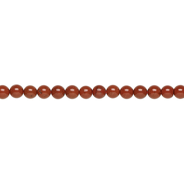 Red jasper 1pkg1, round bead natural 15.5-16 inch 3mm image number 0