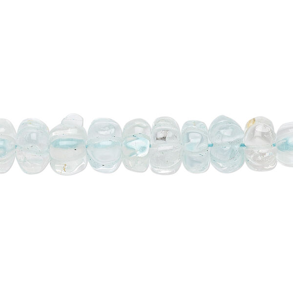 Bead, quartz crystal (dyed), blue, 8x4mm-9x7mm hand-cut carved flower rondelle, B grade, Mohs hardness 7. Sold per 14-inch strand. image number 0