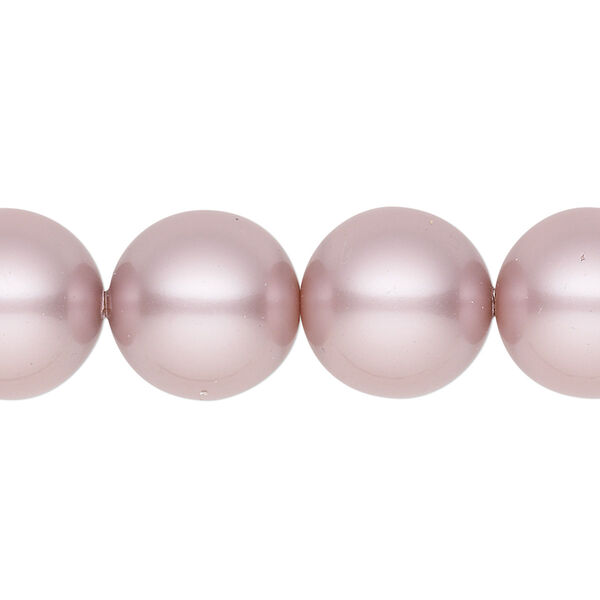 Pearl 10pk powder rose, Crystal Passions® 14mm round 5811 image number 0