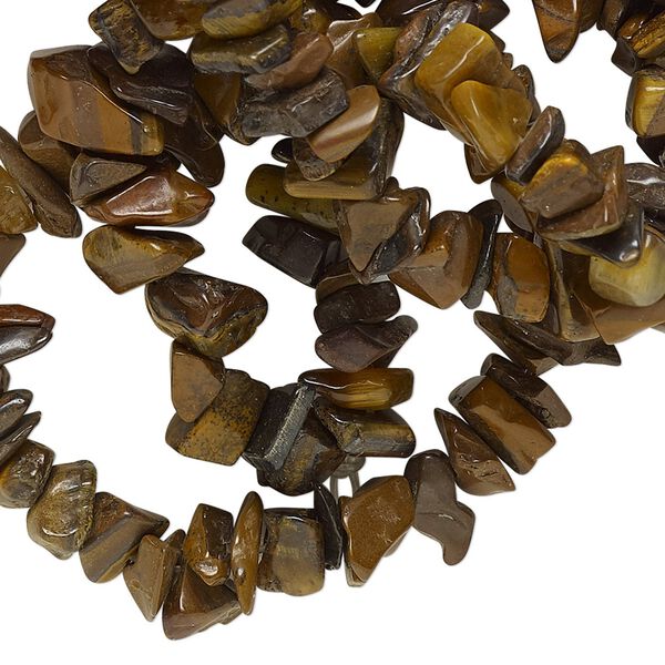 Tigereye 1pkg1, chip bead natural 34 inch medium image number 0