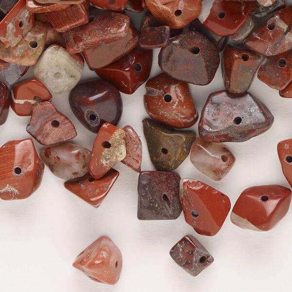 Brecciated jasper 1pkg1, top-drilled / center-drilled chip bead natural 100g medium image number 0