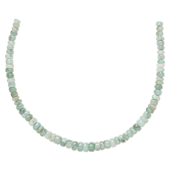 Emerald 1pkg1, hand-cut rondelle bead C- grade, 8 inch graduated 4x2.5mm-6x3.5mm image number 0