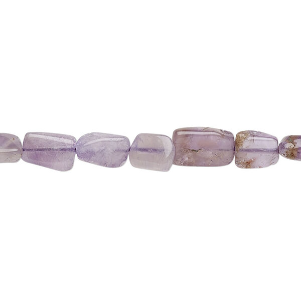 Amethyst 1pkg1, hand-cut flat rectangle bead 13 inch 6x4mm-11x6mm image number 0