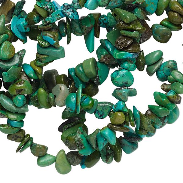Turquoise 1pkg1, chip bead 34 inch small image number 0