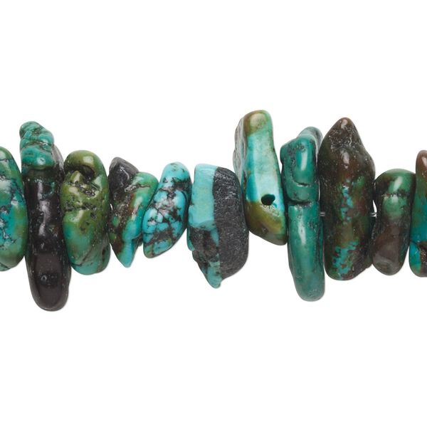 Turquoise 1pkg1, chip bead 15 inch extra-large image number 0