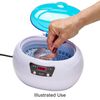 Ultrasonic jewelry cleaner, stainless steel, pkg/1, 8x5-1/2 inches with 6x3-3/4 inch tank. image number 2