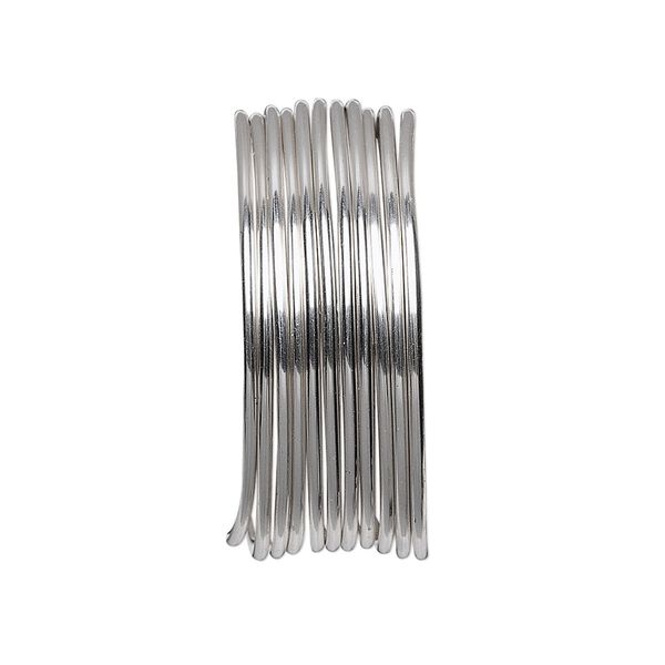 Wire, Beadalon®, stainless steel, 3/4 hard, round, 18 gauge. Sold per pkg of 3.5 meters. image number 0