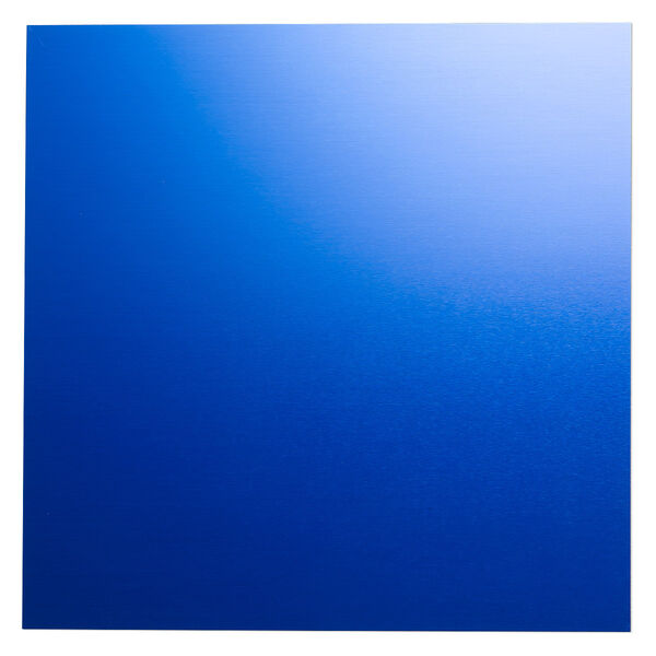 Sheet, anodized aluminum, blue, 5-3/4 x 5-3/4 inch square, 20 gauge. Sold individually. image number 0