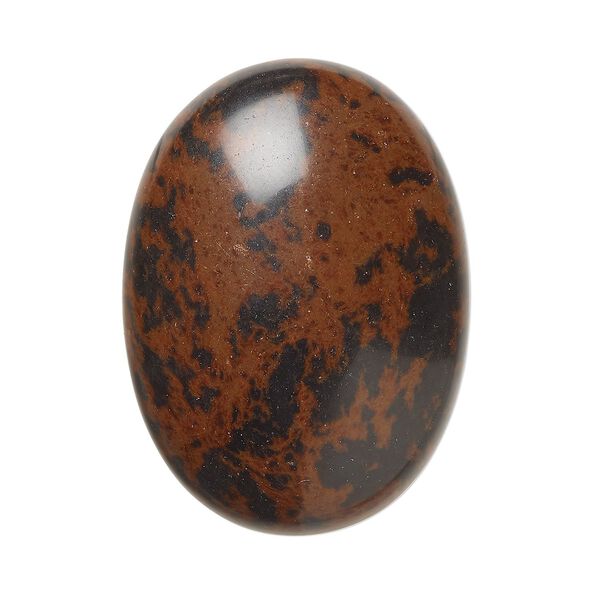 Mahogany obsidian 1pkg1, calibrated oval cab natural 30x22mm image number 0
