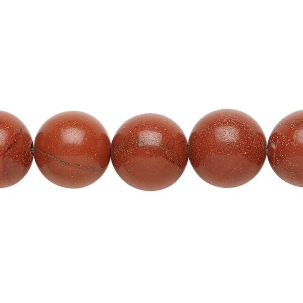 Red jasper 1pkg1, round bead natural 15.5-16 inch 12mm image number 0
