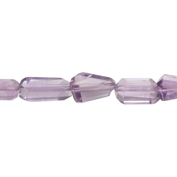 Amethyst 1pkg1, hand-cut faceted nugget bead natural 8 inch small image number 0