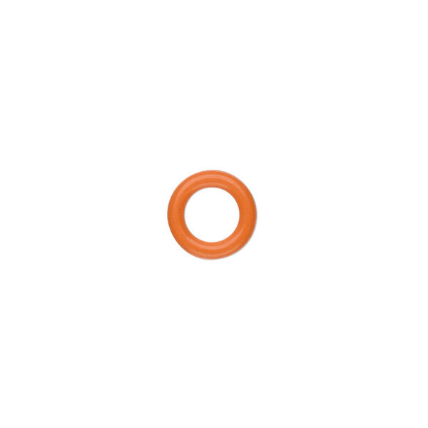 Component, Oh! Ring™, silicone, orange, 10mm round with 6mm hole. Sold per pkg of 300. image number 0