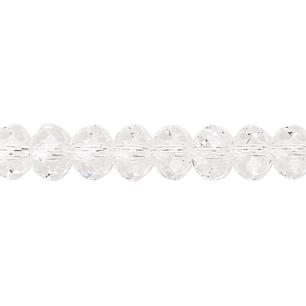 Bead 6pk crystal, Preciosa Bellatrix Czech crystal 8x6mm rondelle image number 0