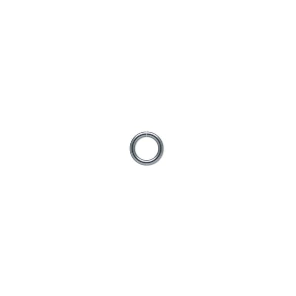 Jump ring, gunmetal-plated brass, 5mm round, 3.6mm inside diameter, 22 gauge. Sold per pkg of 100. image number 0