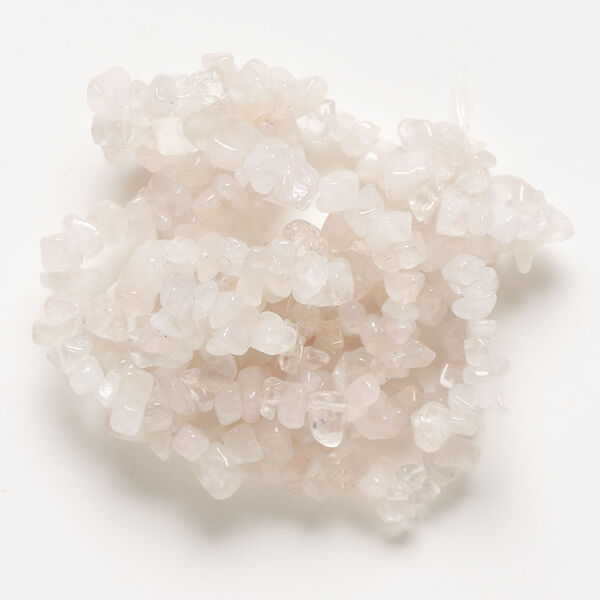 Rose quartz 1pkg1, chip bead 32 inch small to large image number 0
