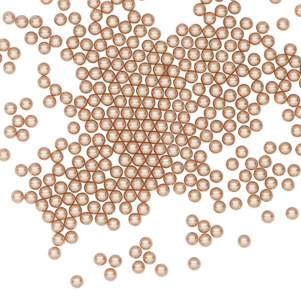 Pearl 100pk rose gold, Crystal Passions® 2mm undrilled round 5809 image number 0