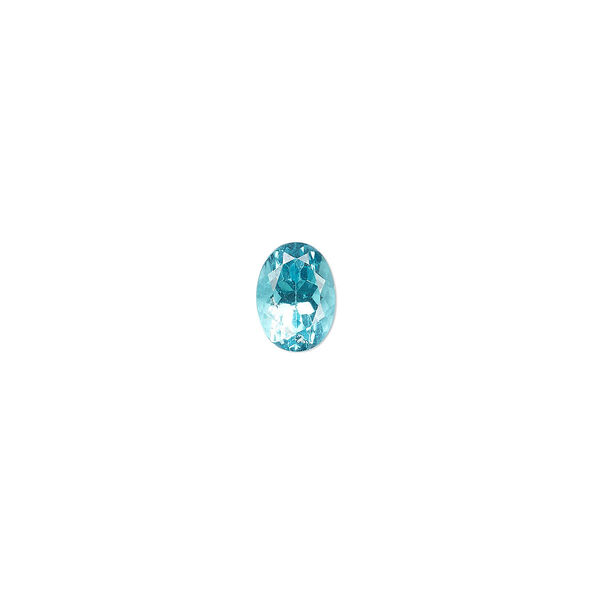 Apatite 1pkg1, hand-cut faceted oval gem natural 7x5mm image number 0