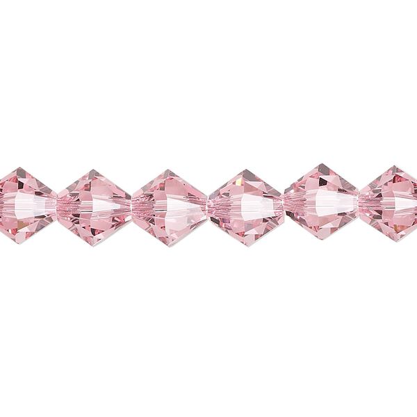 Bead 12pk light rose, Crystal Passions® 8mm bicone 5328 image number 0