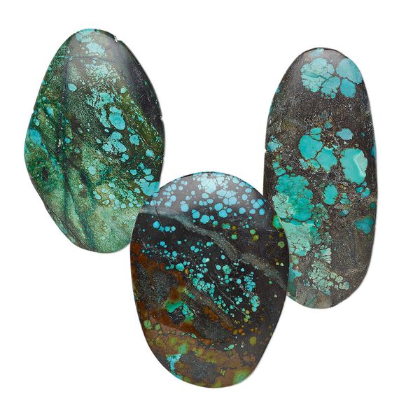 Turquoise 1pkg1, non-calibrated freeform cab mix 60x25mm-80x70mm image number 0