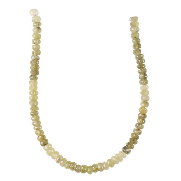 Grossularite garnet 1pkg1, hand-cut faceted rondelle bead natural 8 inch 4x2mm-5x3mm image number 0