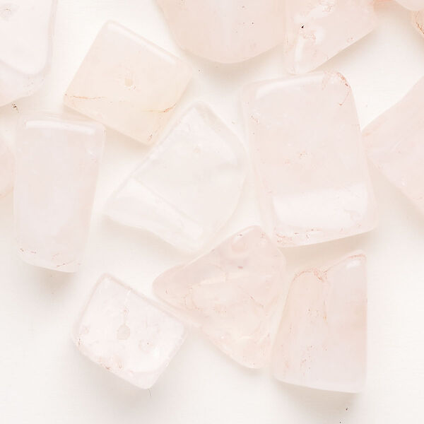 Rose quartz 1pkg30, top-drilled chip bead large image number 0