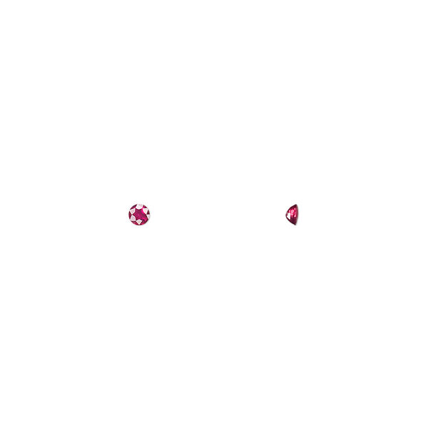 Ruby 1pkg1, hand-cut faceted round gem 2.25mm image number 0