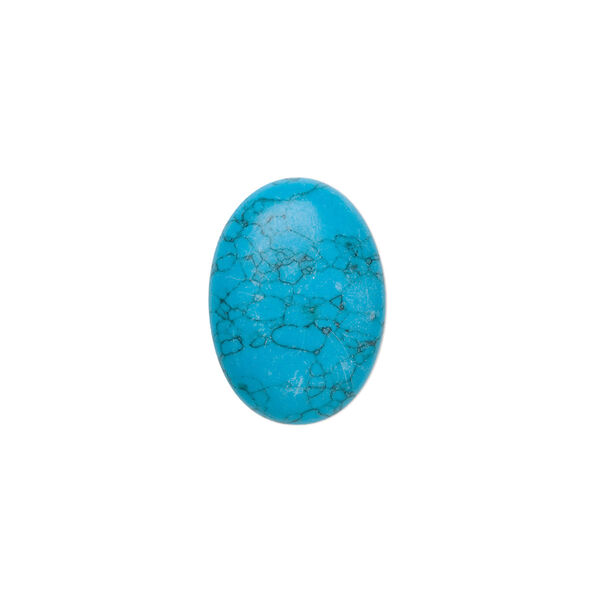 Turquoise 1pkg1, calibrated oval cab 18x13mm image number 0