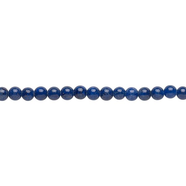 Lapis lazuli 1pkg1, round bead natural 15.5-16 inch 3mm image number 0