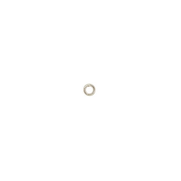 Jump ring, 14Kt gold-filled, 3mm soldered round, 1.7mm inside diameter, 22 gauge. Sold per pkg of 100. image number 0