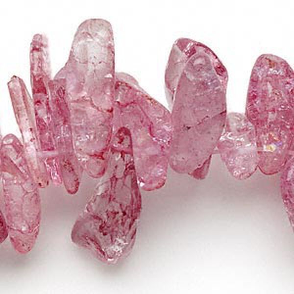 Ice flake quartz 1pkg1, chip bead 15.5-16 inch extra-large image number 0
