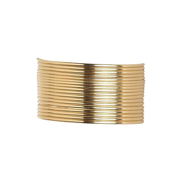 Wire, 12Kt gold-filled, dead-soft, half-round, 20 gauge. Sold per pkg of 5 feet. image number 0