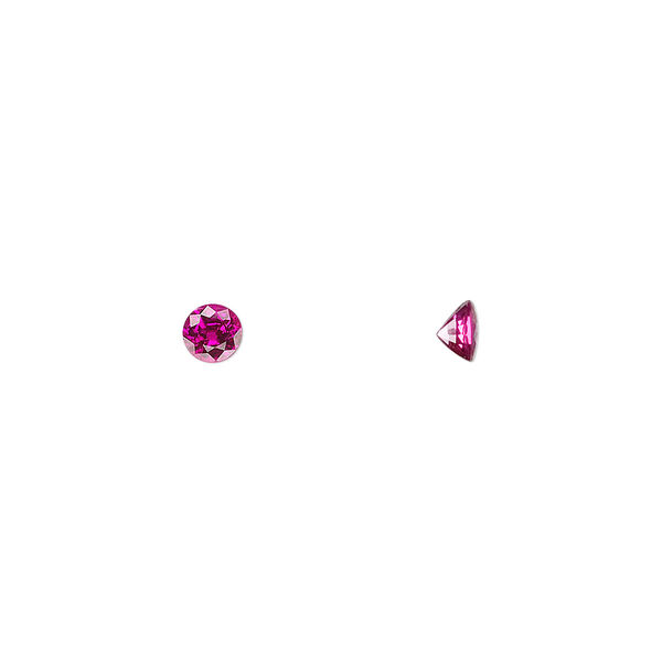 Ruby 1pkg1, hand-cut faceted round gem A grade, 4mm image number 0