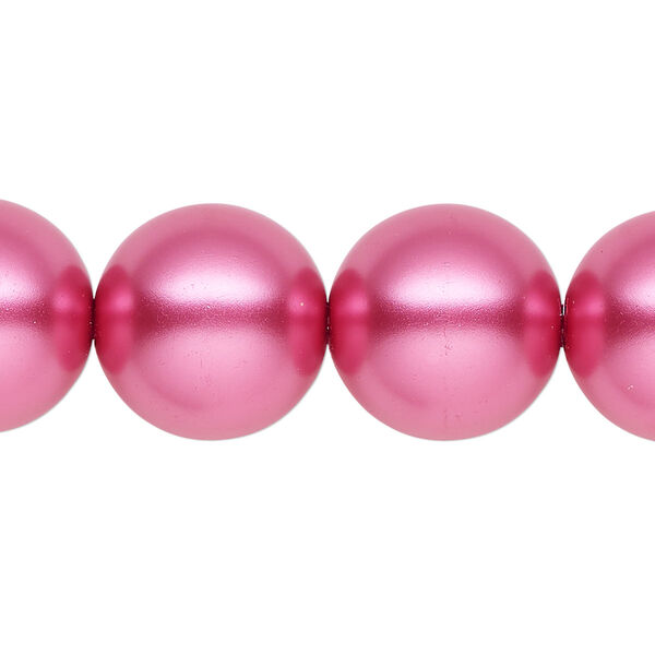 Pearl 1pk pink, Celestial Crystal® 16mm round 15.5-16 inch image number 0