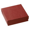 Paper / "cotton" (polyester) 1pkg6, square box red 3.5x3.5x1 inch image number 1
