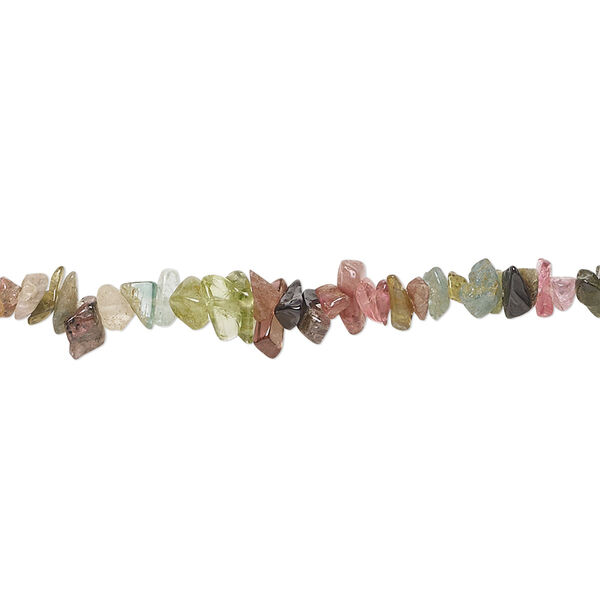 Multi-tourmaline 1pkg1, hand-cut chip bead natural 13 inch mini image number 0