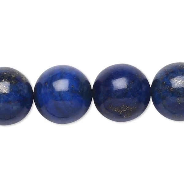 Lapis lazuli 1pkg1, round bead 15 inch 13-14mm image number 0