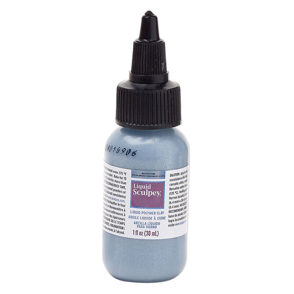 Liquid polymer clay 1pkg1, 1 fluid ounce blue-grey metallic Liquid Sculpey® image number 0