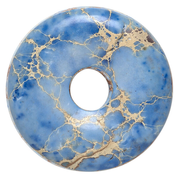 Magnesite 1pkg1, hand-cut donut focal 40mm image number 0