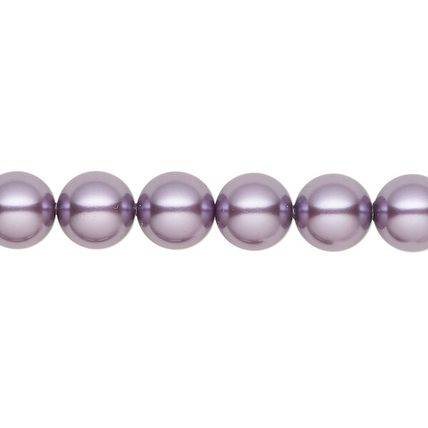 Pearl 250pk light amethyst pearl, Swarovski® 8mm round 5810 image number 0
