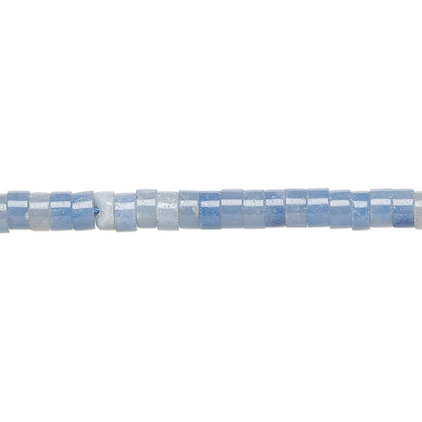 Blue aventurine 1pkg1, heishi bead natural 15.5-16 inch 4x1.5mm-4x2.5mm image number 0