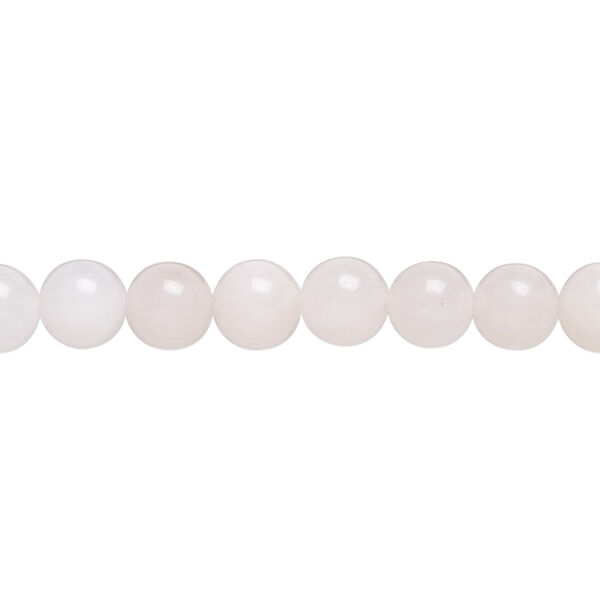 Rose quartz 1pkg1, round bead natural 15.5-16 inch 6mm image number 0