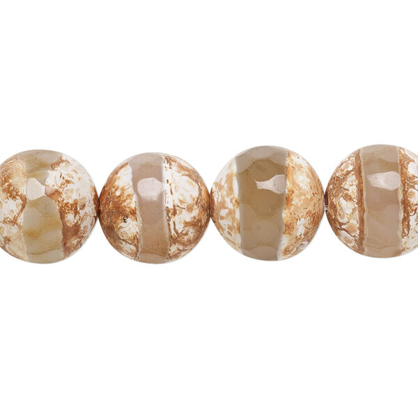 Agate 1pkg1, faceted round bead 8 inch 12mm image number 0