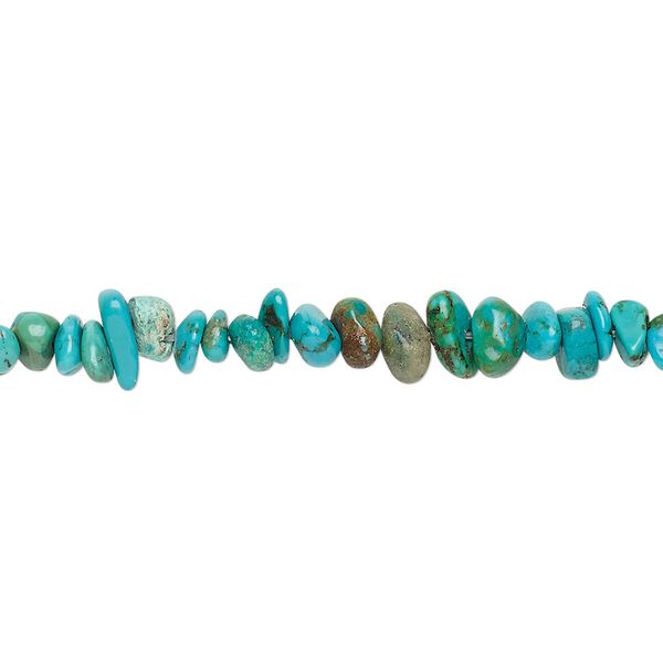 Turquoise 1pkg1, chip bead 15 inch small image number 0