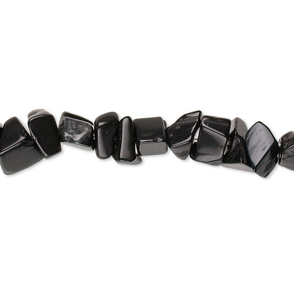 Black onyx 1pkg1, chip bead B grade, 32 inch medium image number 0