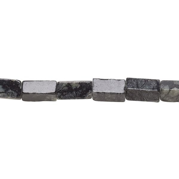 Picasso serpentine 1pkg1, square tube bead natural 15 inch 8x4mm-9x4mm image number 0
