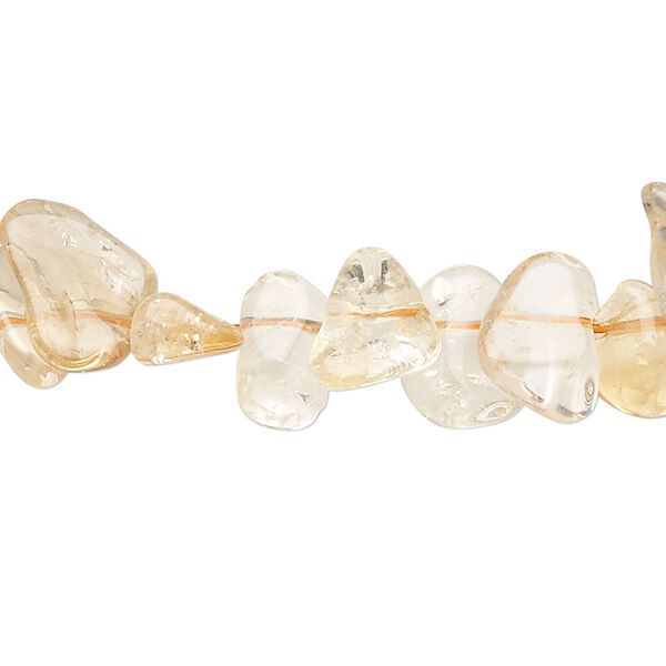 Citrine 1pkg1, Hawaiian chip bead 15 inch 9x8-14x11mm image number 0