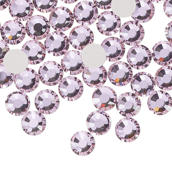 Flat back 288pk mesmera foil back, Preciosa MAXIMA Czech crystal rhinestone 6.3-6.5mm chaton rose round SS30 image number 0